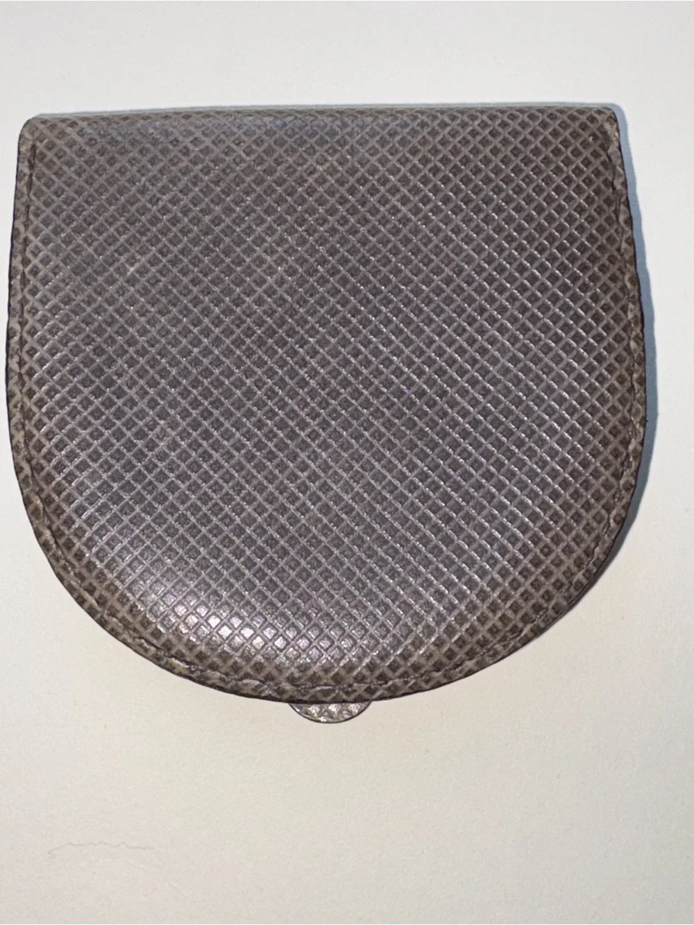 Vintage BOTTEGA VENETA Grey Marco Polo? Men’s Coin Holder ULTRA-RARE Leather